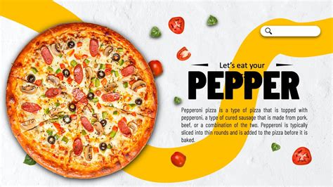 Pizza PowerPoint Morph Animation Powerpoint Template.